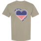 One Nation One Heart - Comfort Colors - Heavyweight Unisex Tee - Neutral Colors