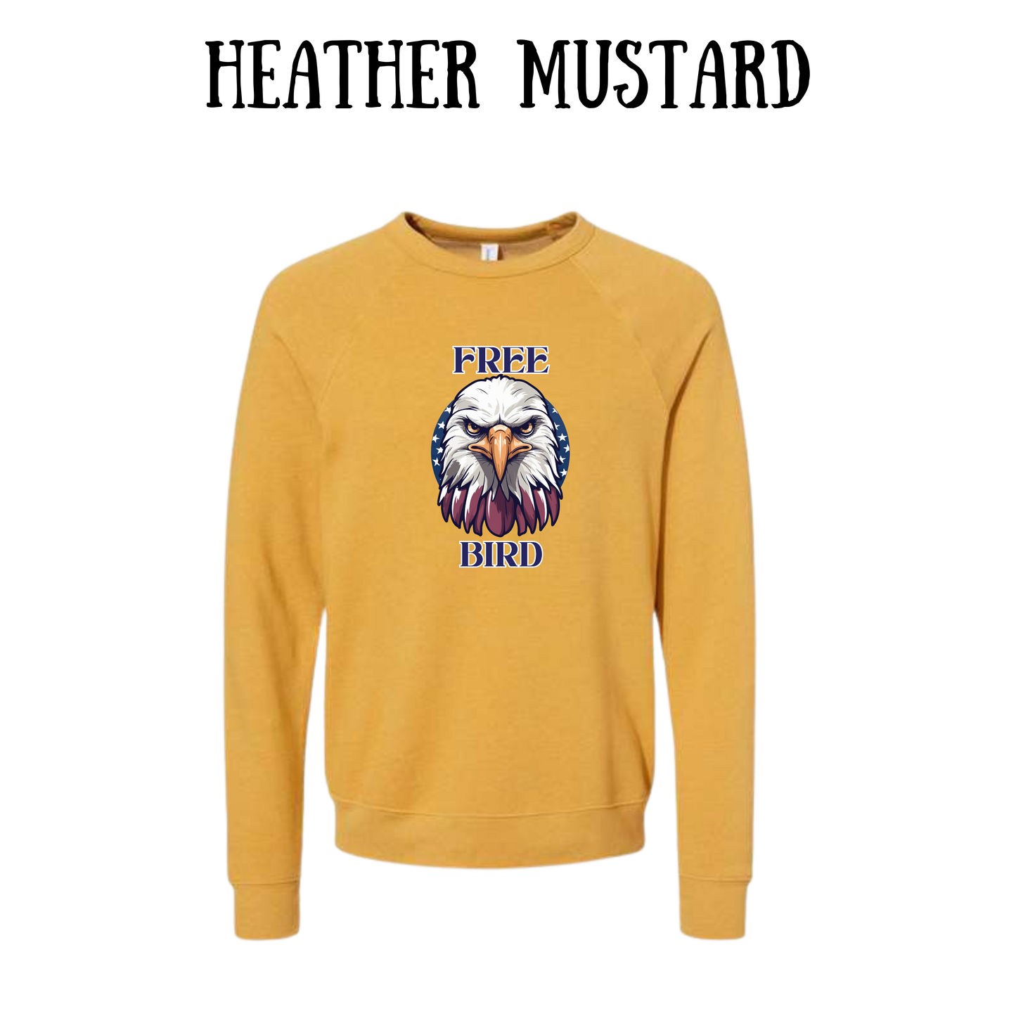 PP - Free Bird - Sponge Fleece Raglan Sweatshirt - Assorted Colors