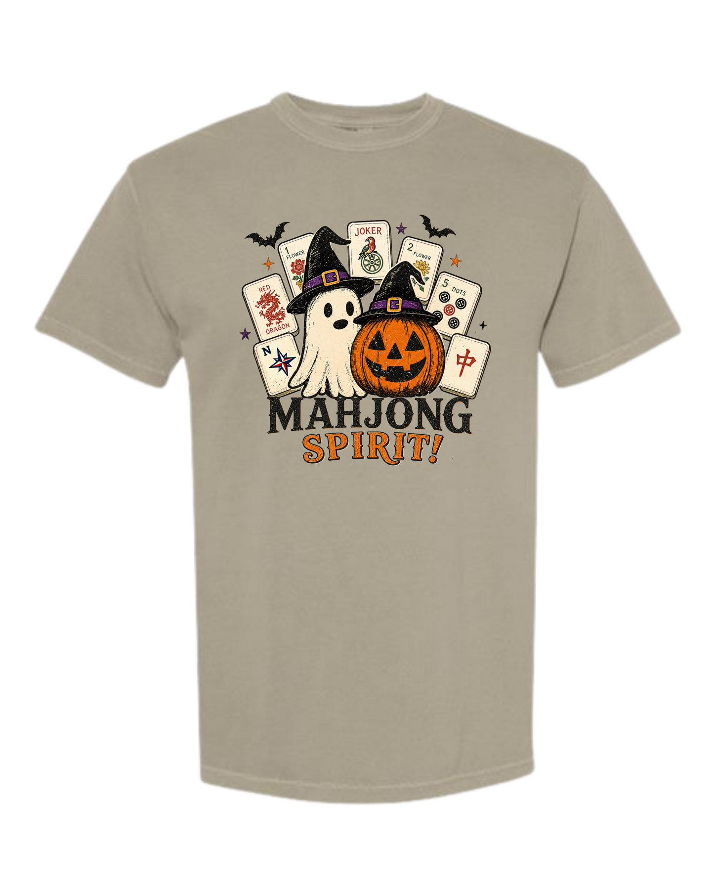 Mahjong Spirit - Comfort Colors - Heavyweight Unisex Tee - Neutral Colors