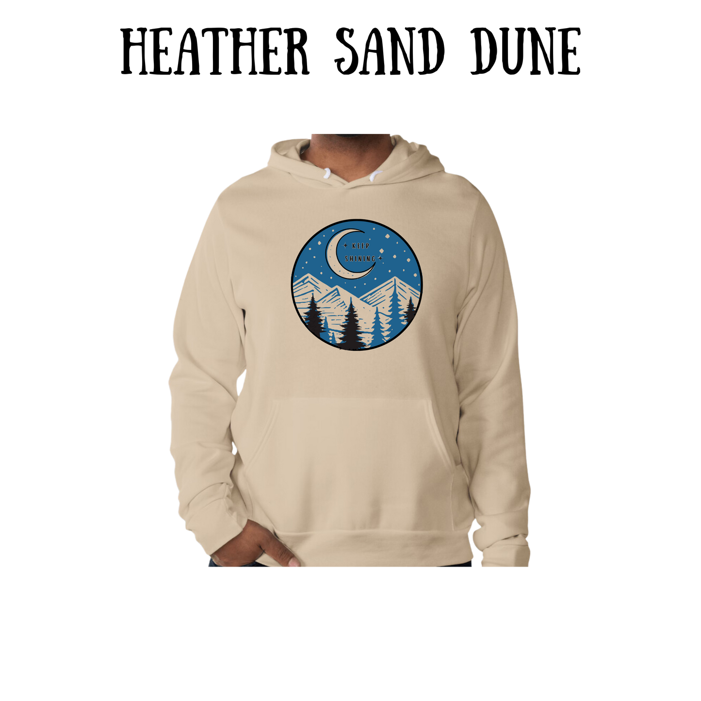 OP - Keep Shining - Sponge Fleece Hoodie - Greens, Neutrals