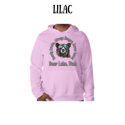 CP - Bear Lake Utah - Sponge Fleece Hoodie - Blues, Purples