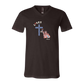 Loves Jesus & America too - Bella+Canvas - Unisex V-Neck - Neutral Colors