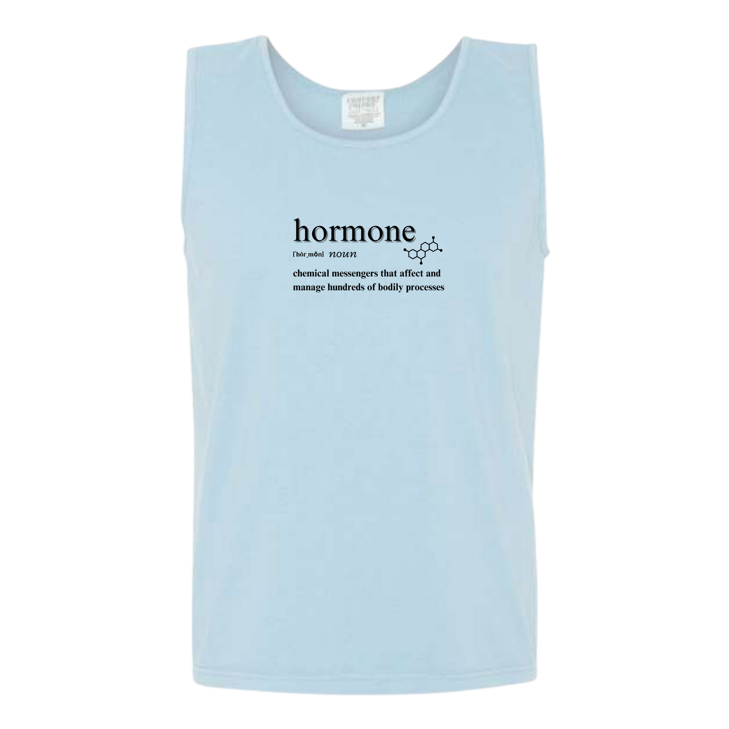 Hormone - Comfort Colors - Unisex Tank - Neutral Colors & Blues