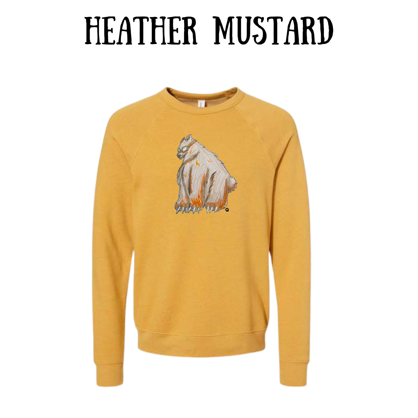 AC - Muscle Bear - Sponge Fleece Raglan Sweatshirt - Assorted Colors