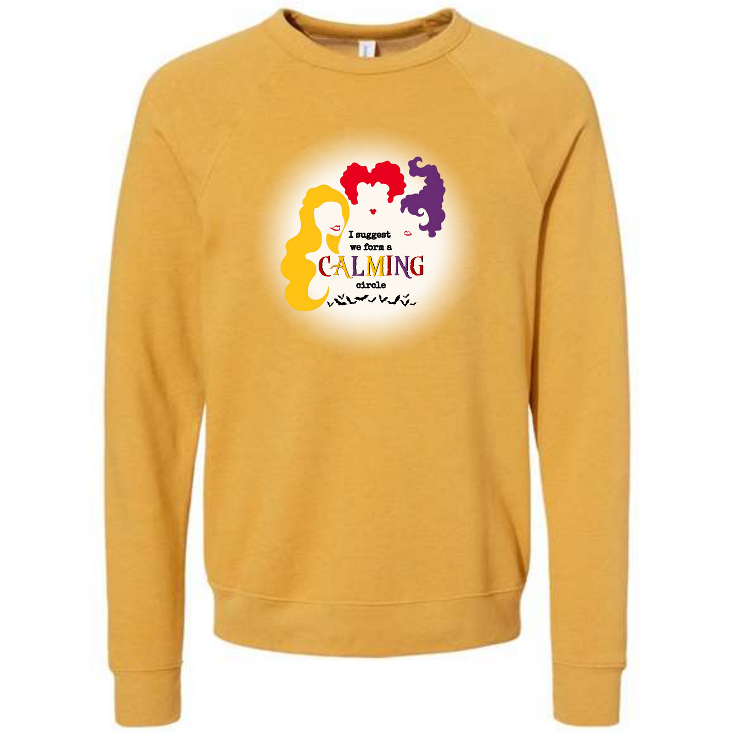 Calming Circle - Sponge Fleece Raglan Sweatshirt - Assorted Colors
