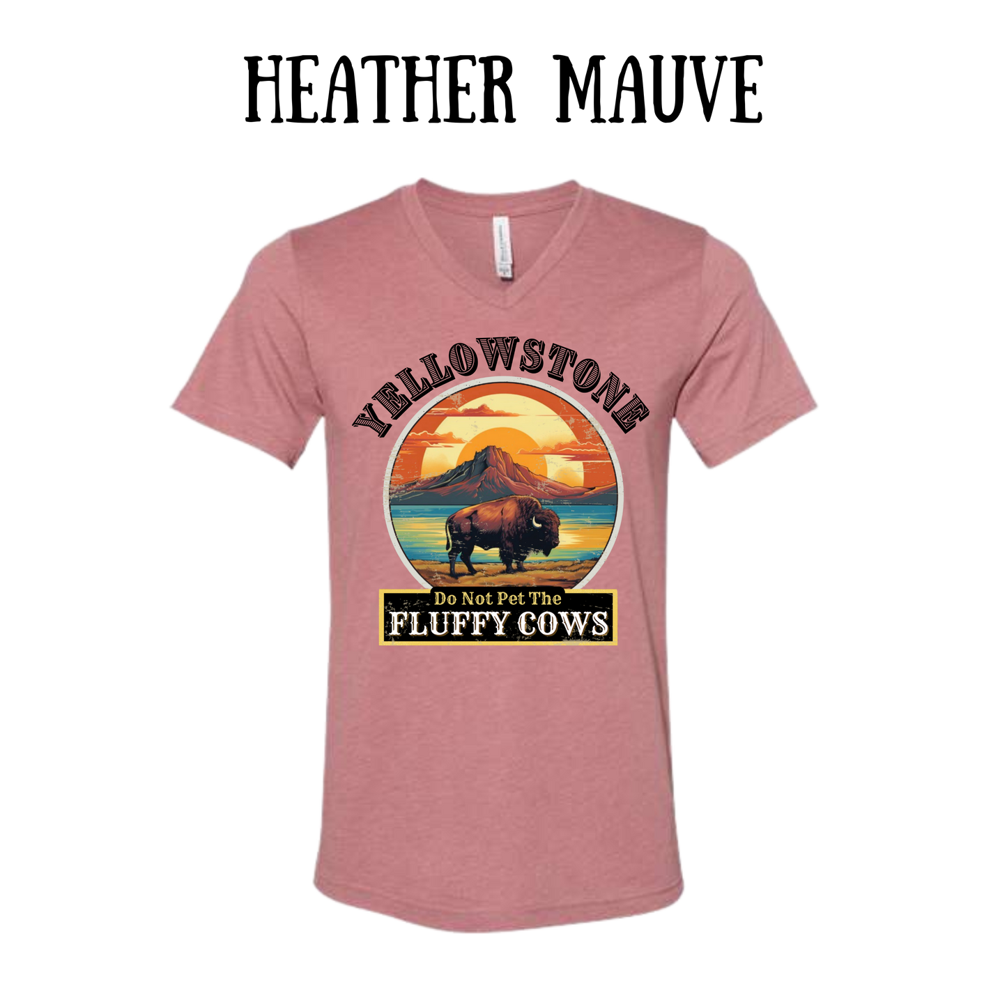 CP - Yellowstone: Fluffy Cows - Unisex V-Neck - Assorted Colors