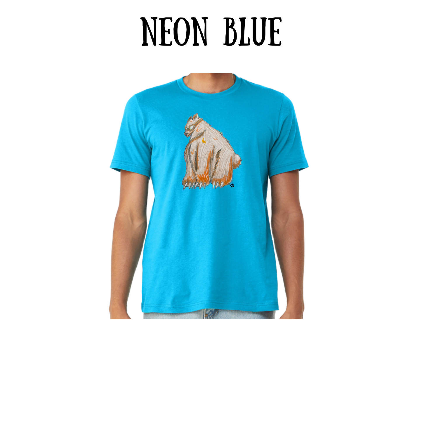 AC - Muscle Bear - Unisex Tee - Blues