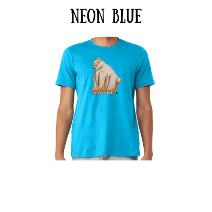 AC - Muscle Bear - Unisex Tee - Blues