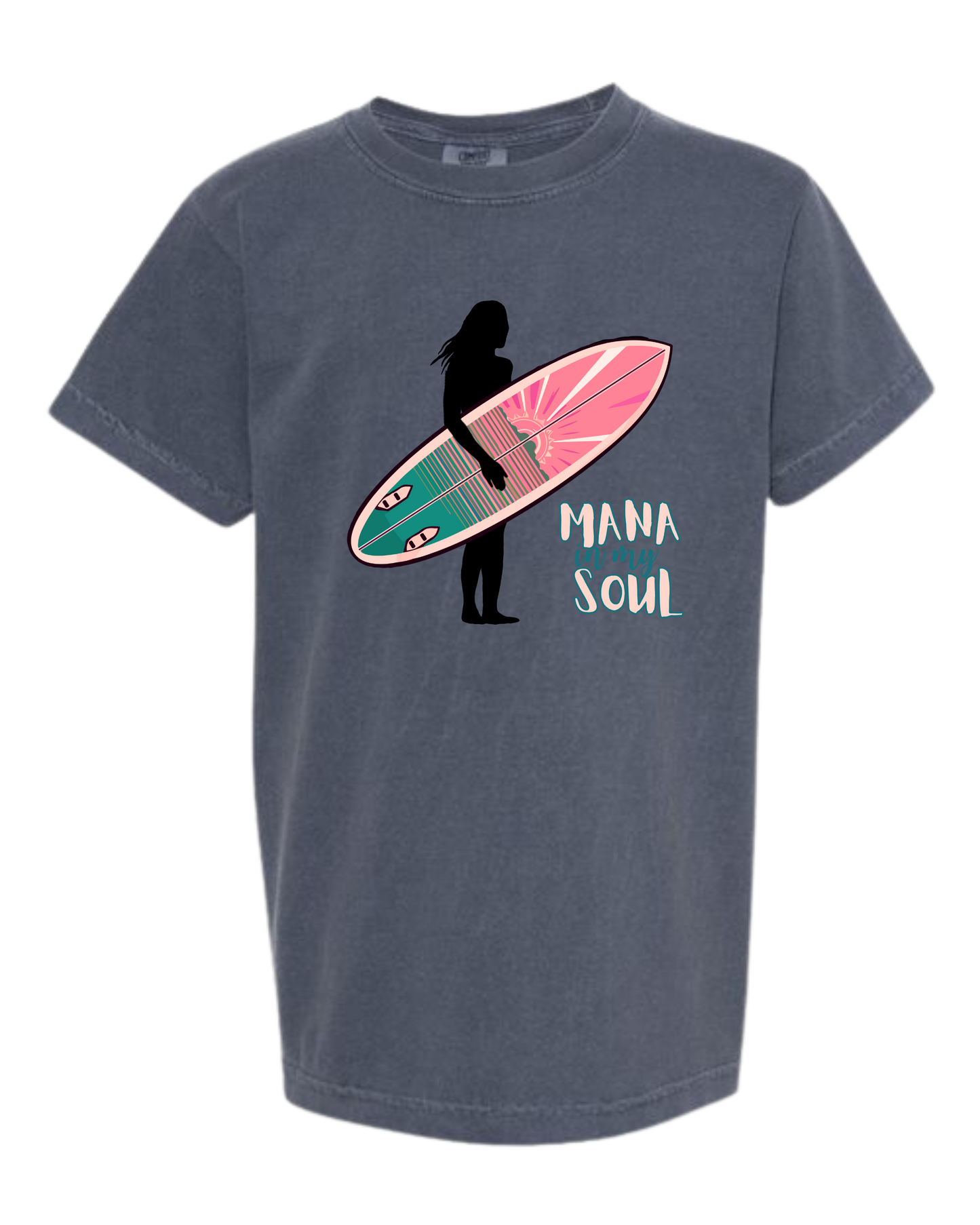 Mana in My Soul - Comfort Colors - Heavyweight Youth Tee - Neutral Colors & Blues