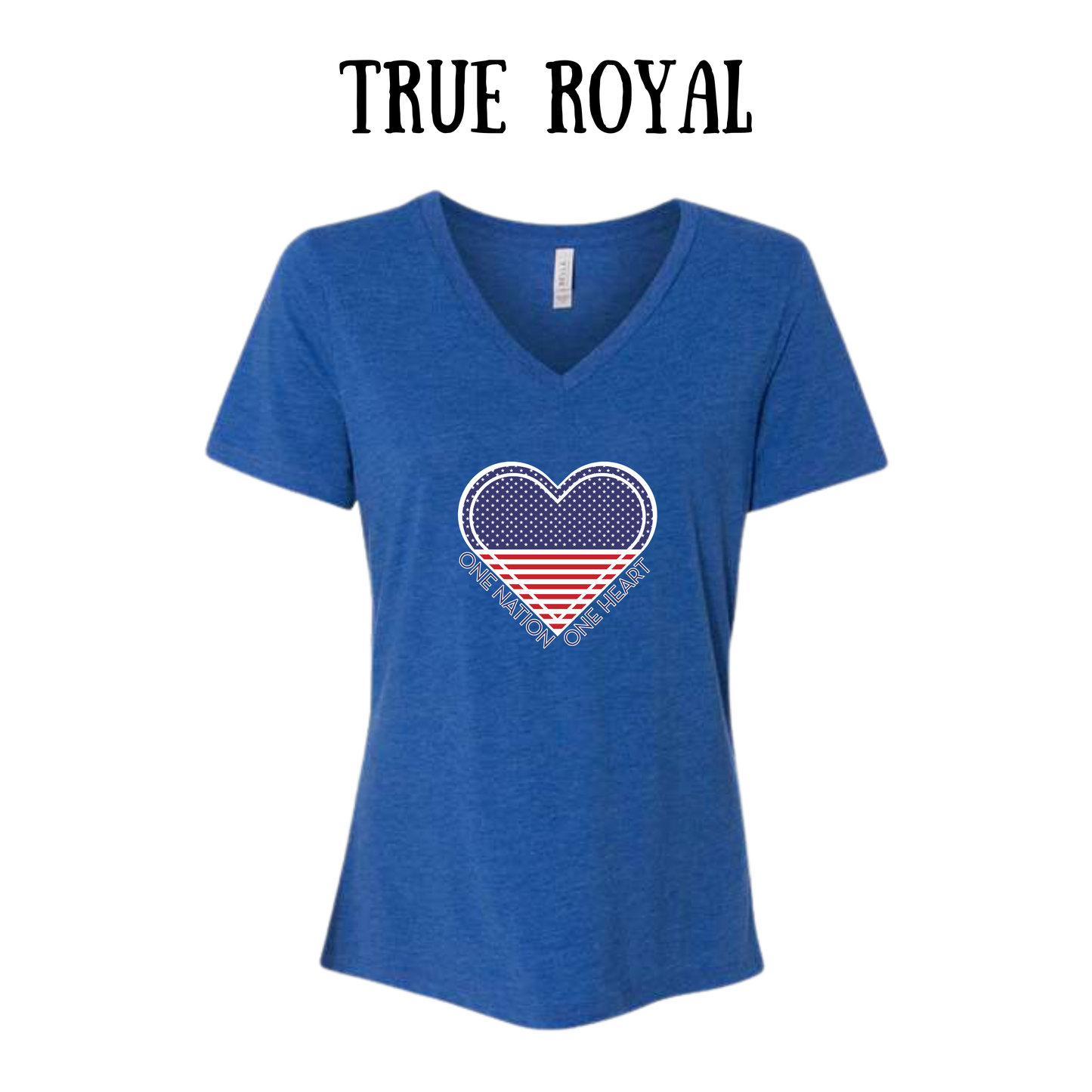 PP - One Nation One Heart - Women's V-Neck - Assorted Colors