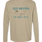 Life Happens The Beach Helps - Comfort Colors - Heavyweight Long Sleeve Tee - Neutral Colors