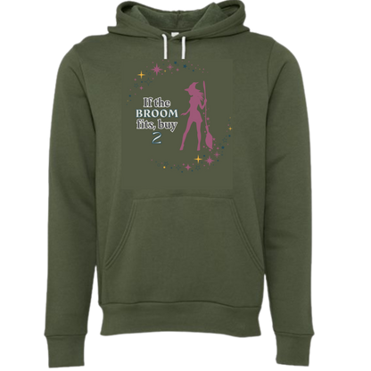 HP - If The Broom Fits - Sponge Fleece Hoodie - Greens, Neutrals