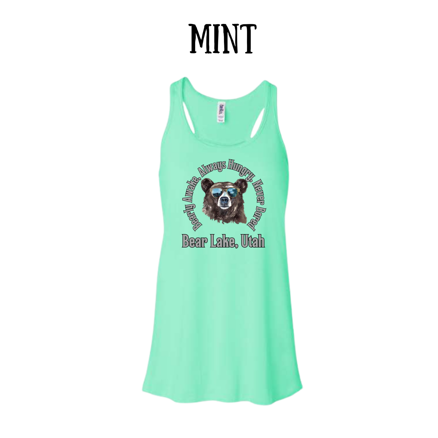 CP - Bear Lake Utah - Women's Flowy Racerback Tank