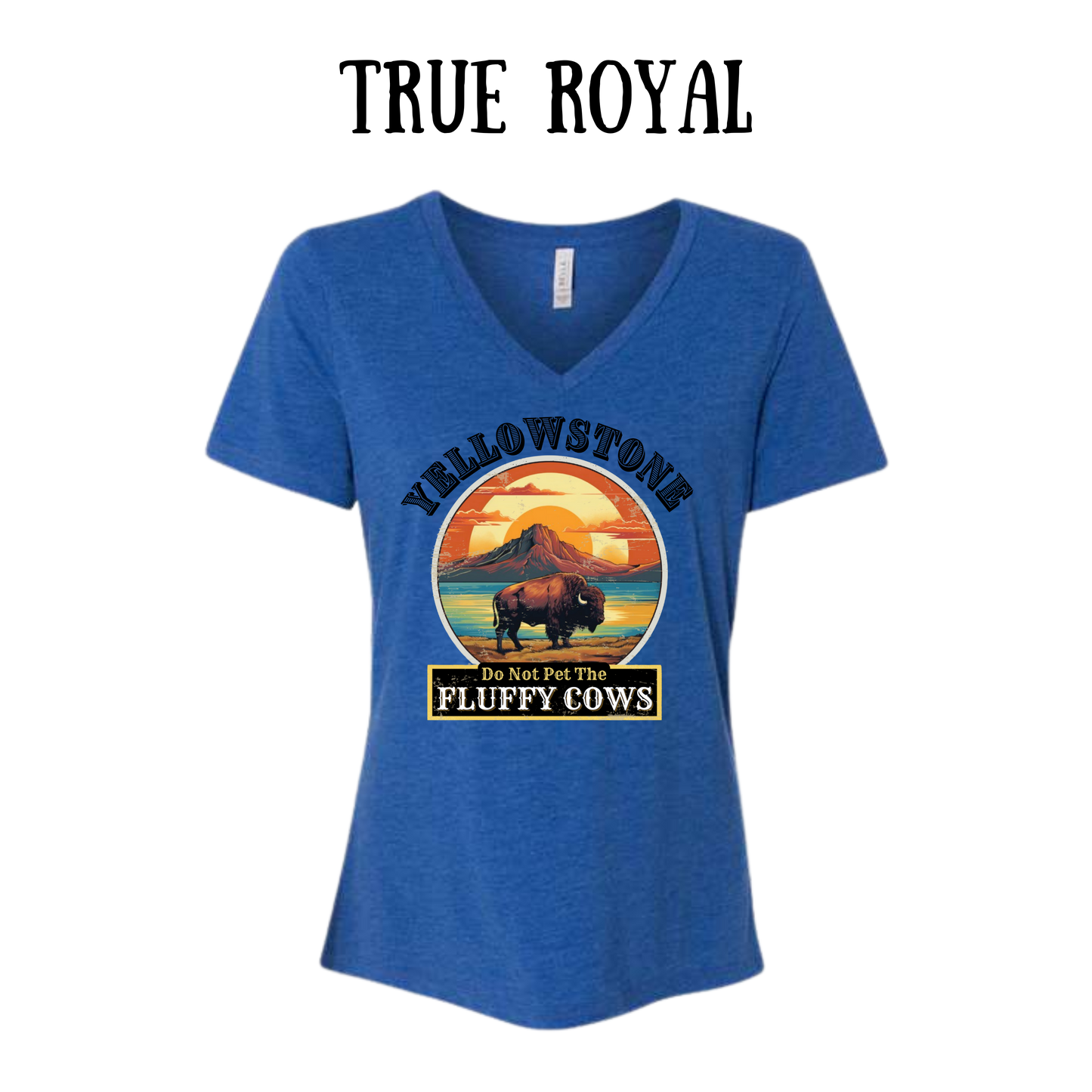 CP - Yellowstone: Fluffy Cows - Women's V-Neck - Assorted Colors
