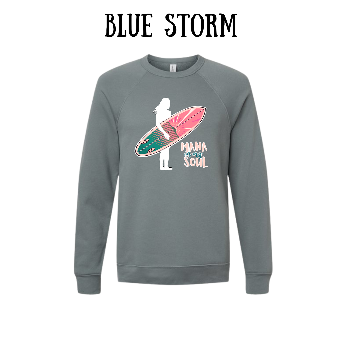 VP - Mana in My Soul - Sponge Fleece Raglan Sweatshirt - Blues, Purples