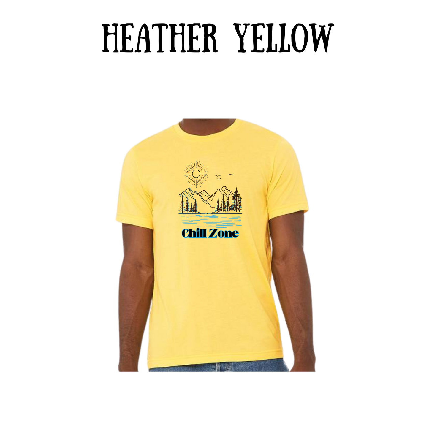 CP - Chill Zone - Unisex Tee - Yellows, Oranges, Reds