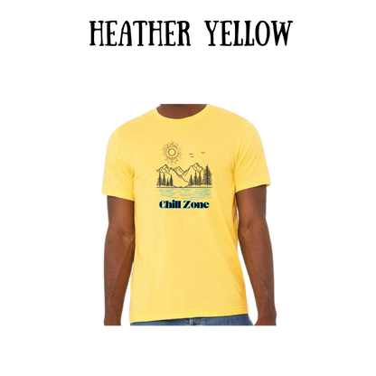 CP - Chill Zone - Unisex Tee - Yellows, Oranges, Reds
