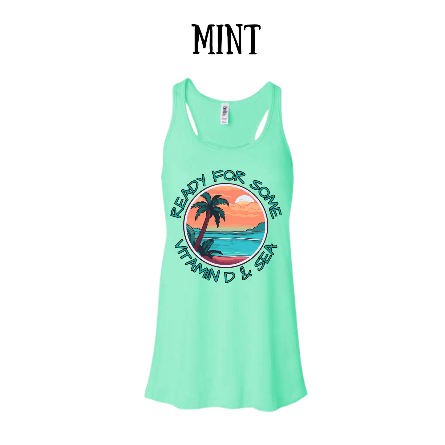 VP - Ready For Some Vitamin D & Sea - Women's Flowy Racerback Tank