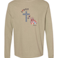 Loves Jesus & America too - Comfort Colors - Heavyweight Long Sleeve Tee - Neutral Colors