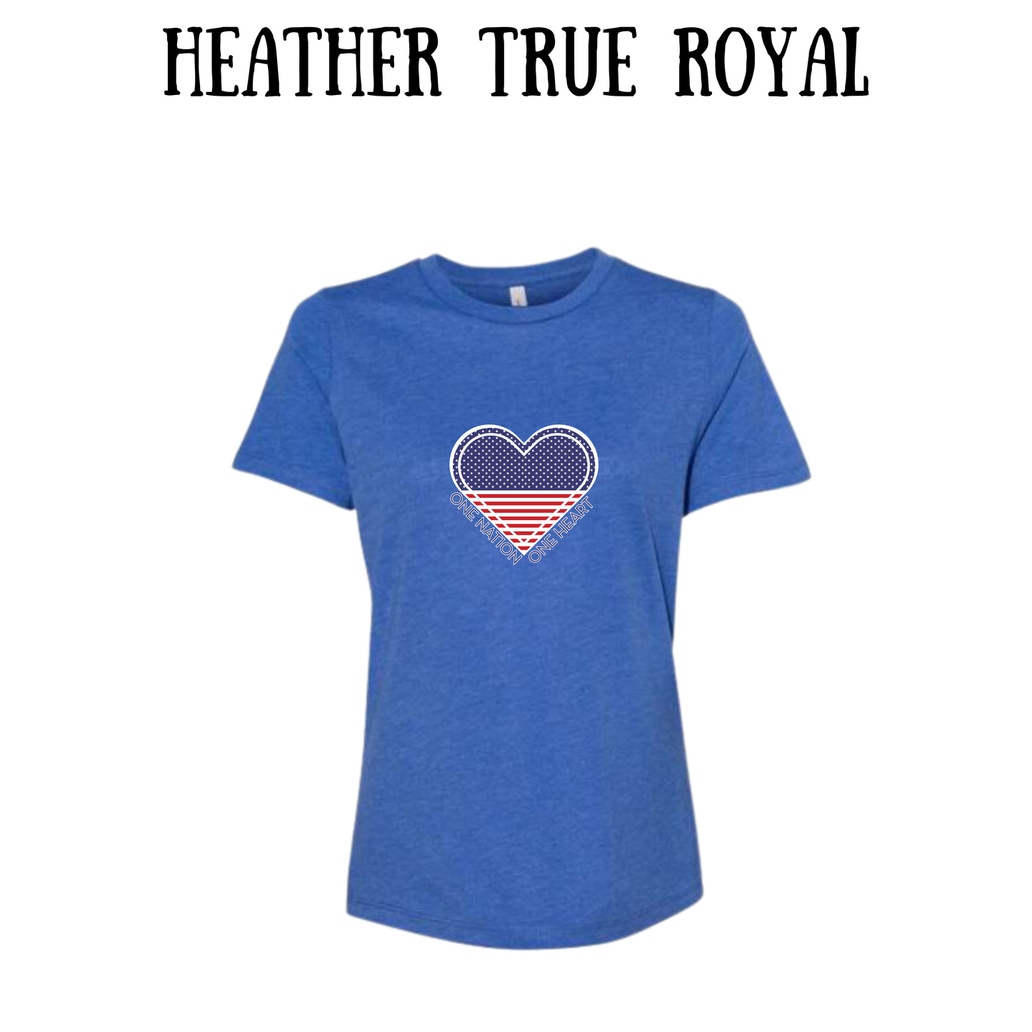 PP - One Nation One Heart - Women's Relaxed Fit Tee - Assorted Colors