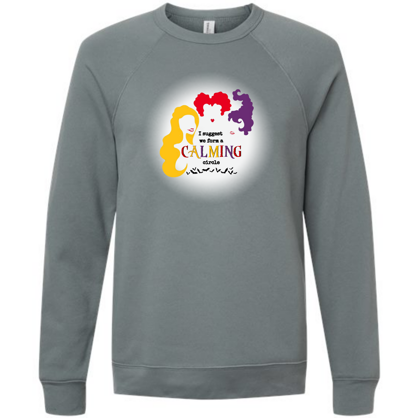 HP - Calming Circle - Sponge Fleece Raglan Sweatshirt - Blues, Purples