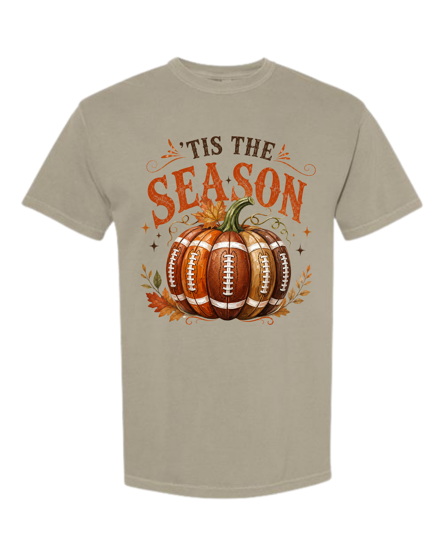 'Tis Football Season - Comfort Colors - Heavyweight Unisex Tee - Neutral Colors
