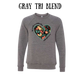 The World is a Better Place With YOU in it - Sponge Fleece Raglan Sweatshirt - Greens, Neutrals