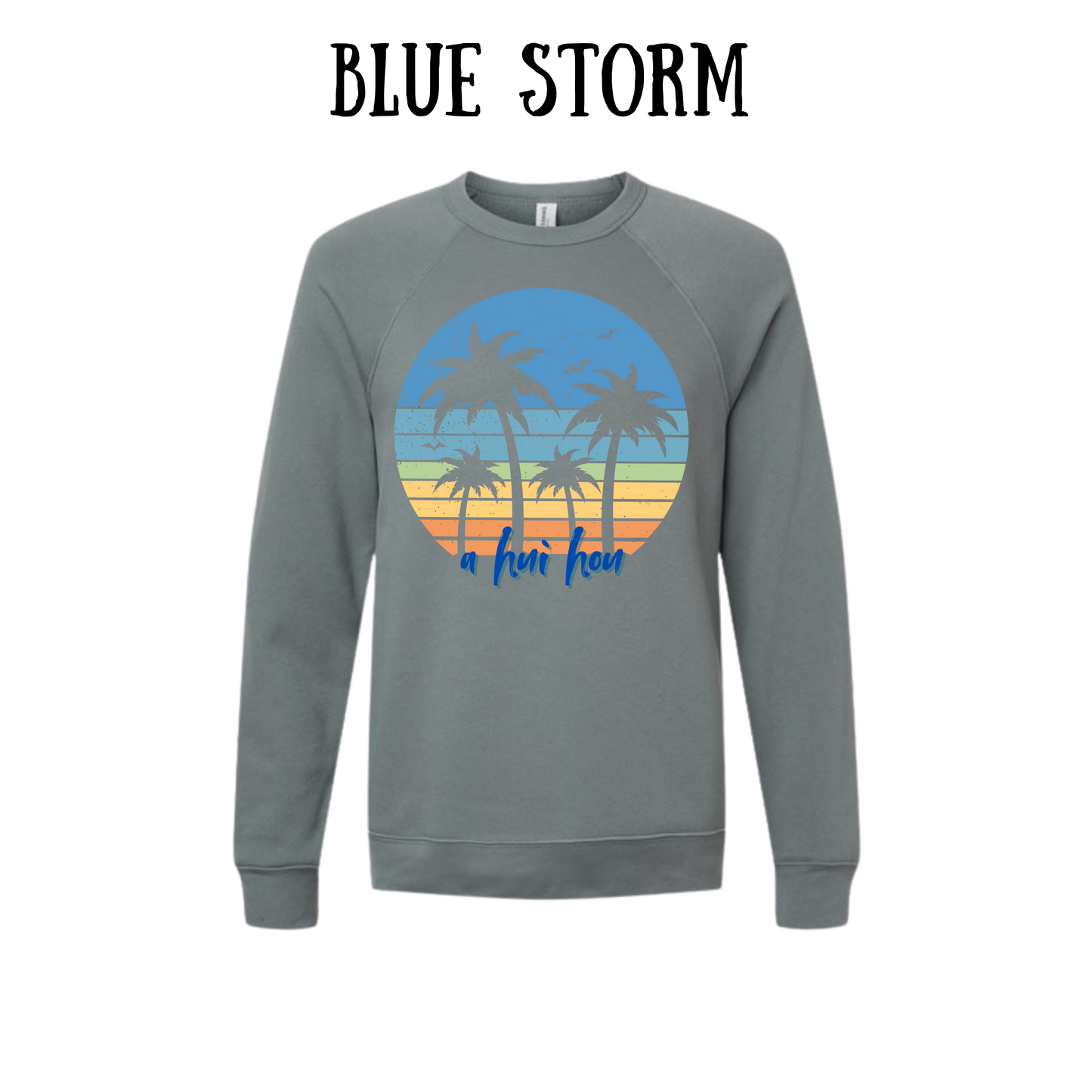 VP - A Hui Hou - Sponge Fleece Raglan Sweatshirt - Blues, Purples