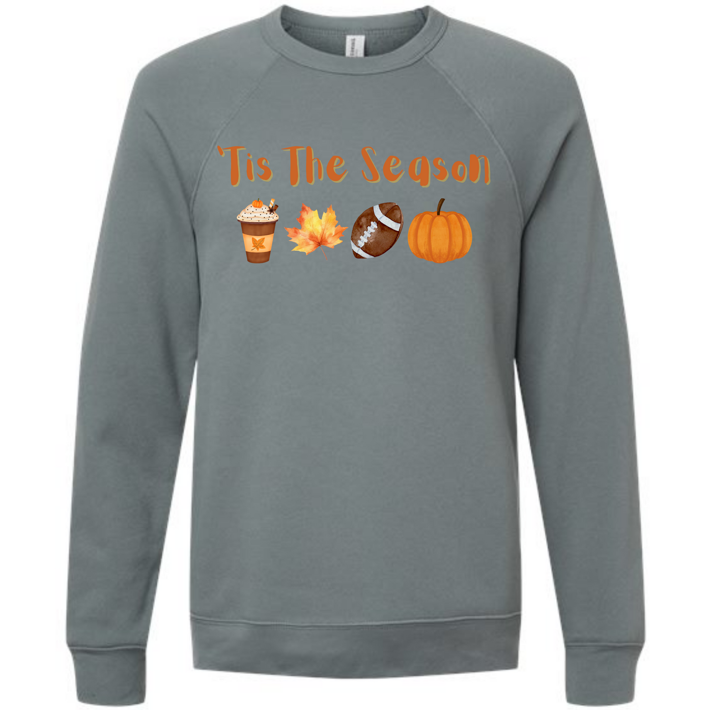 'Tis the Season - Fall - Sponge Fleece Raglan Sweatshirt - Blues, Purples