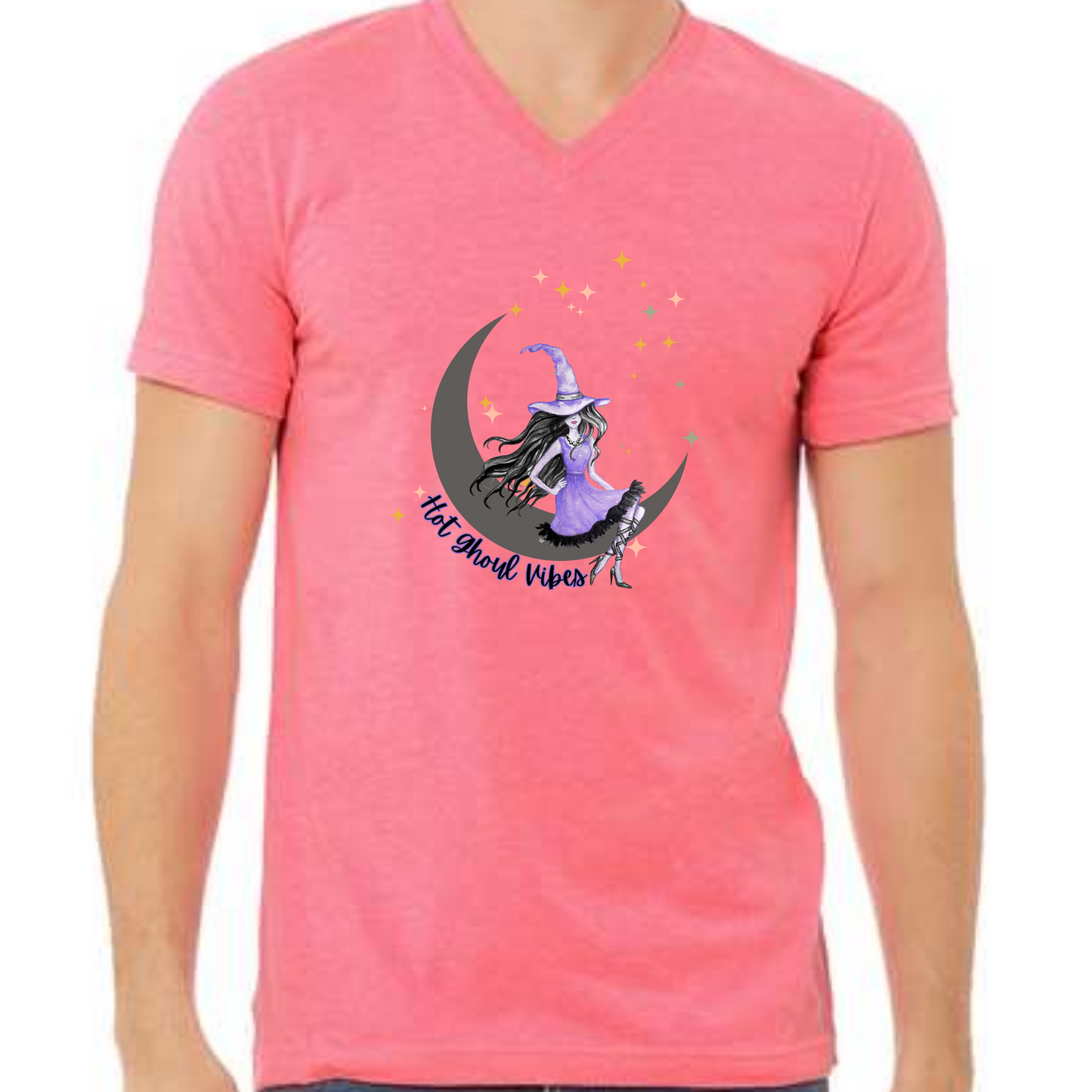 Hot Ghoul Vibes - Unisex V-Neck - Assorted Colors