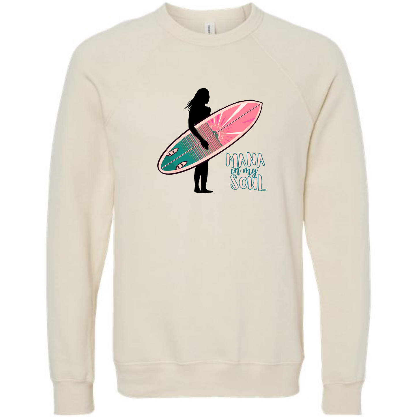 Mana in My Soul - Sponge Fleece Raglan Sweatshirt - Assorted Colors
