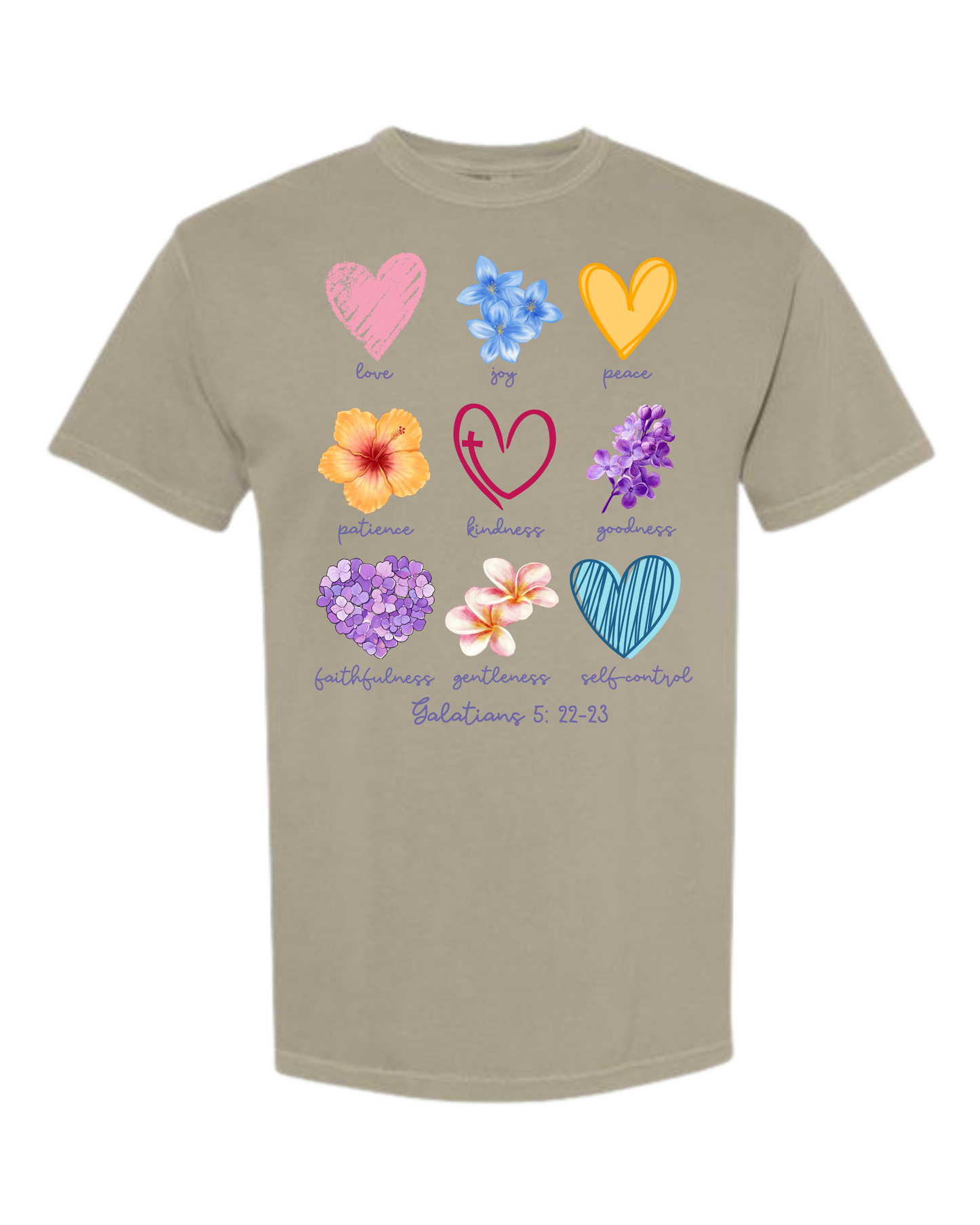 Galatians 5 - Spring - Comfort Colors - Heavyweight Unisex Tee - Neutral Colors