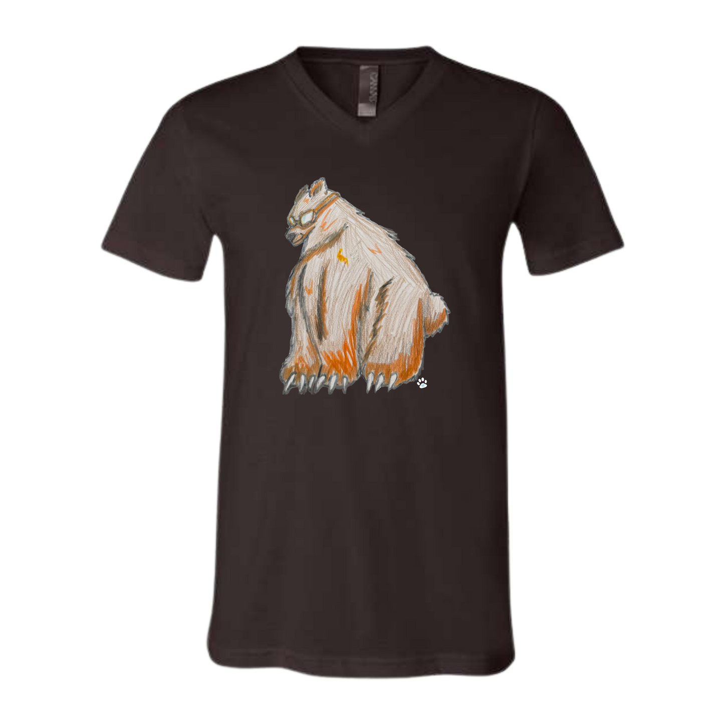 Muscle Bear - Bella+Canvas - Unisex V-Neck - Neutral Colors