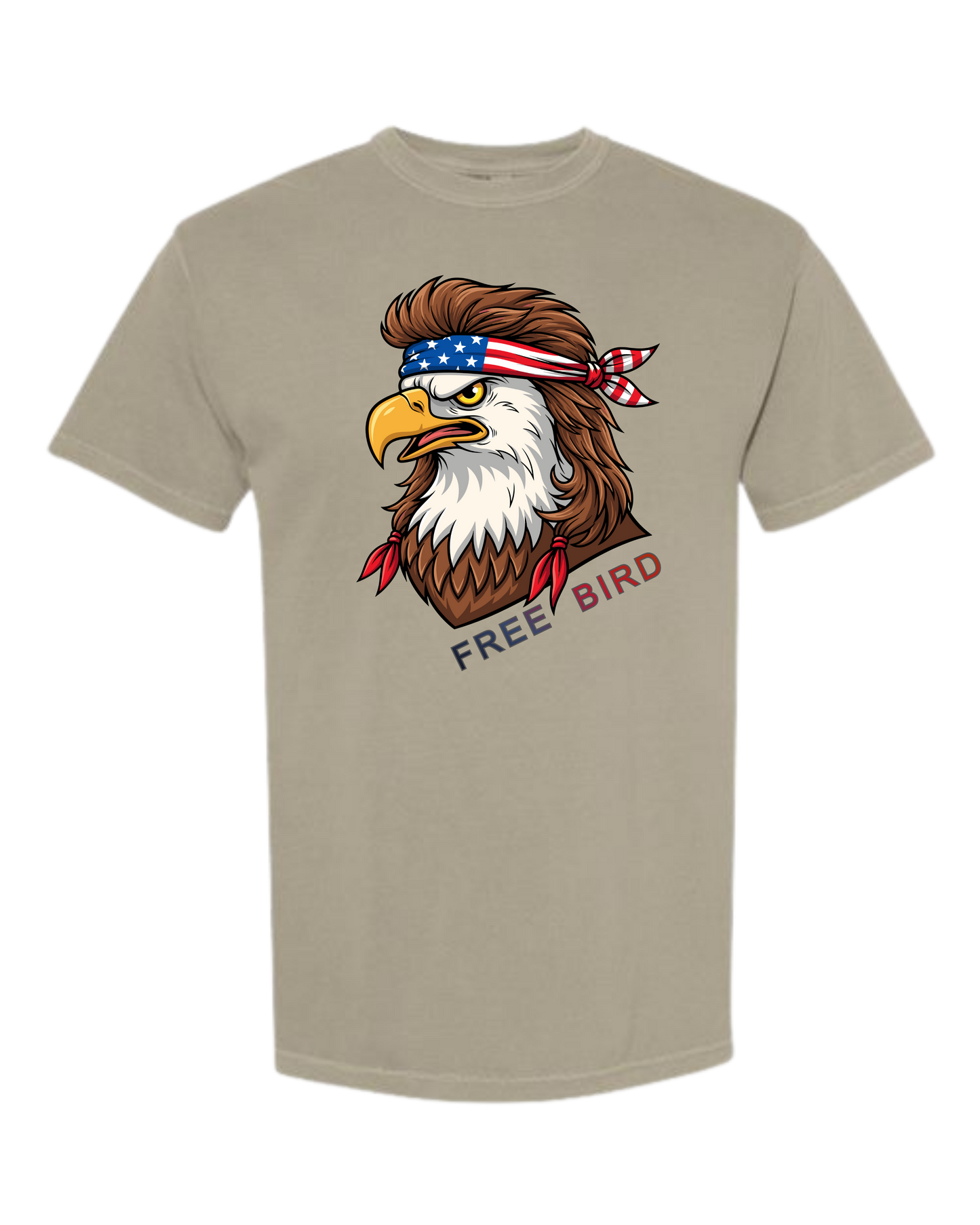 Rockin Free Bird - Comfort Colors - Heavyweight Unisex Tee - Neutral Colors