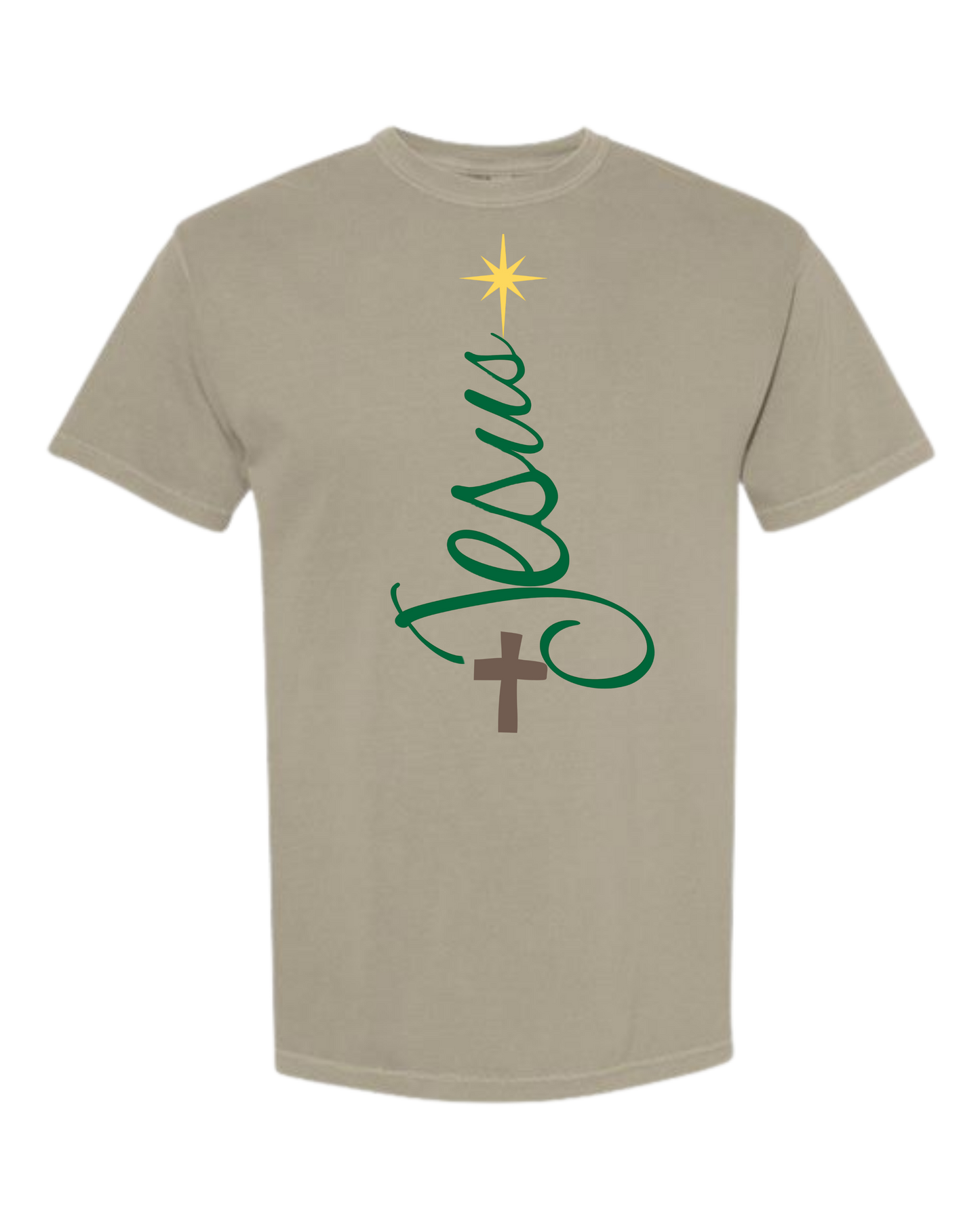 Jesus Tree - Comfort Colors - Heavyweight Unisex Tee - Neutrals