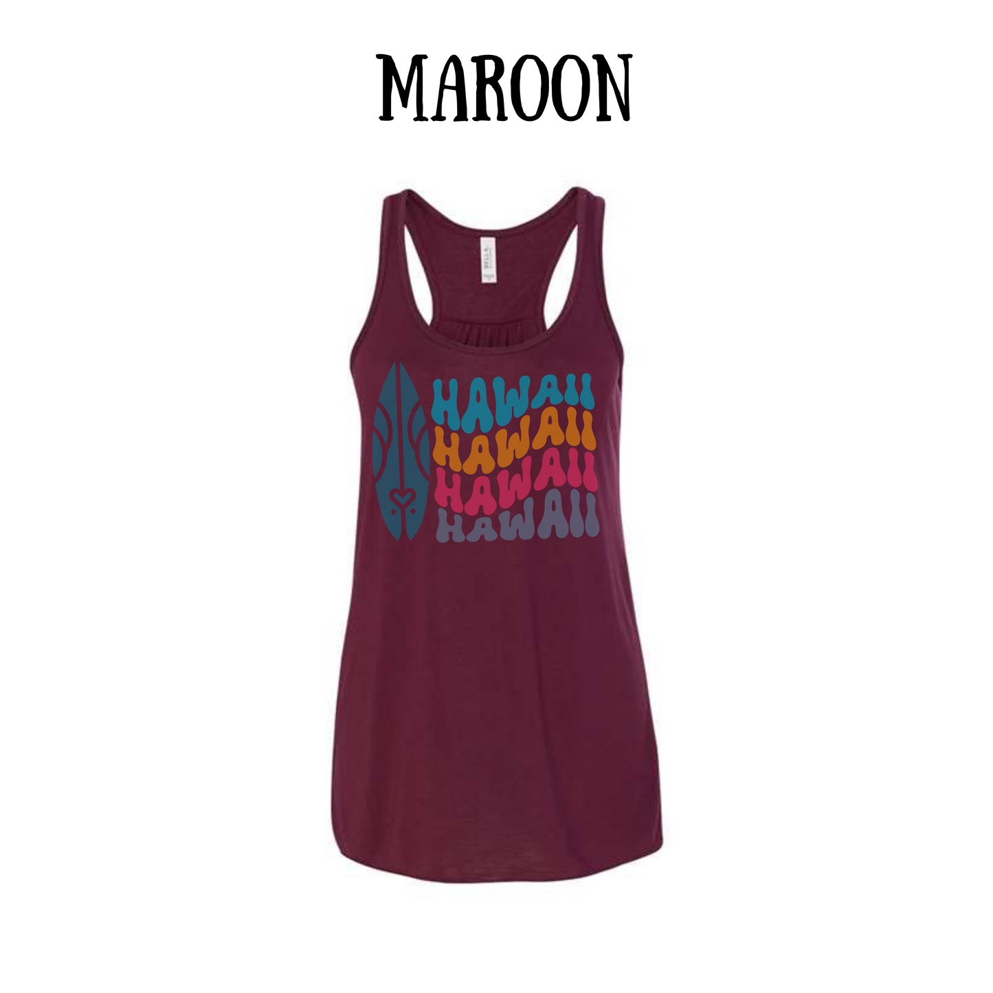 VP - Hawaii - Women's Flowy Racerback Tank