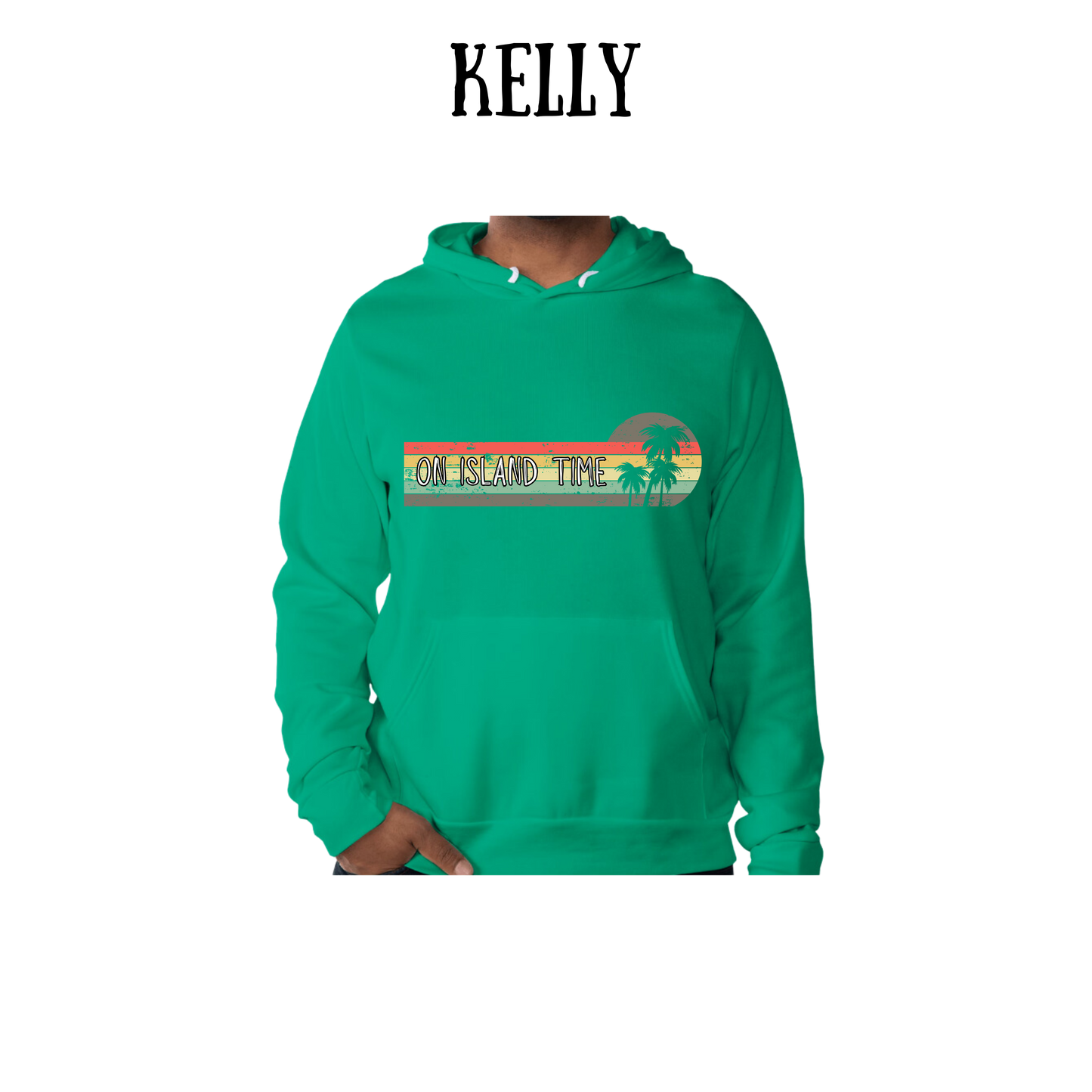 VP - On Island Time - Sponge Fleece Hoodie - Greens, Neutrals