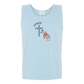 Loves Jesus & America too - Comfort Colors - Unisex Tank - Neutral Colors & Blues