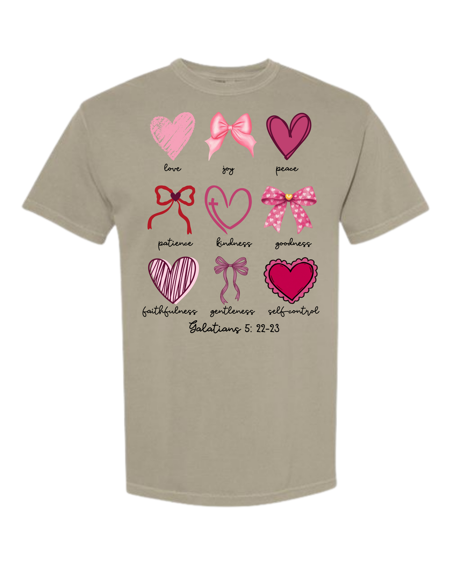 Galatians 5 - Valentines - Comfort Colors - Heavyweight Unisex Tee - Neutral Colors