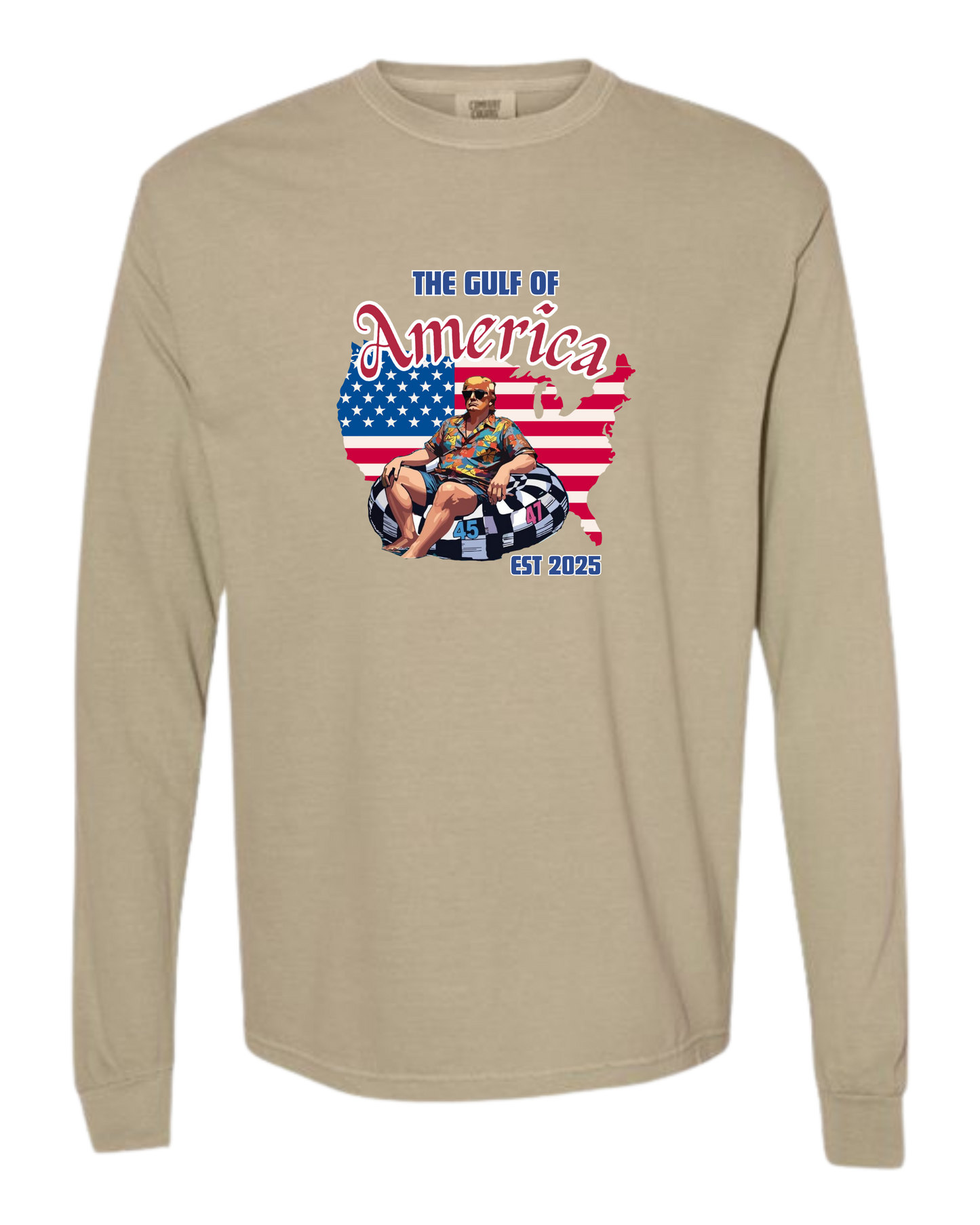The Gulf of America - Comfort Colors - Heavyweight Long Sleeve Tee - Neutral Colors