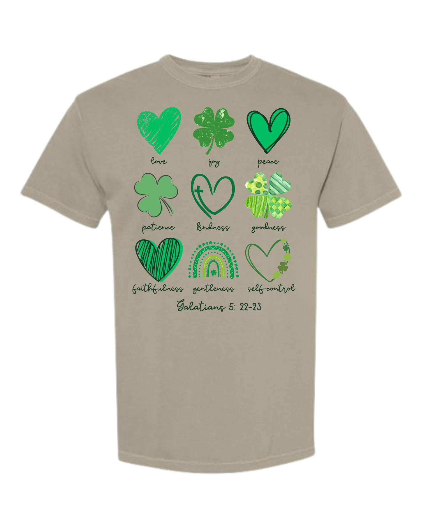 Galatians 5 - St Patrick's Day - Comfort Colors - Heavyweight Unisex Tee - Neutral Colors