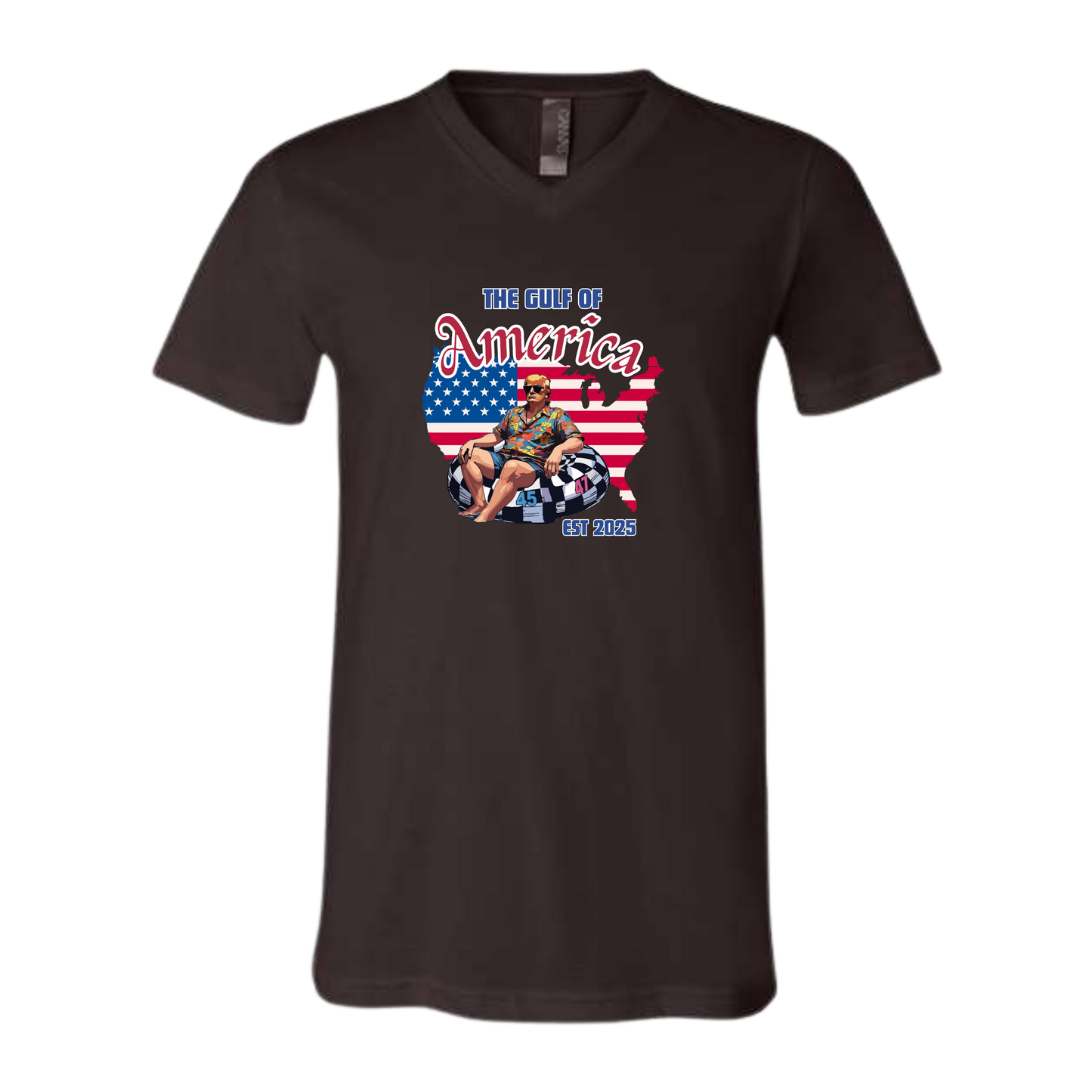 The Gulf of America - Bella+Canvas - Unisex V-Neck - Neutral Colors