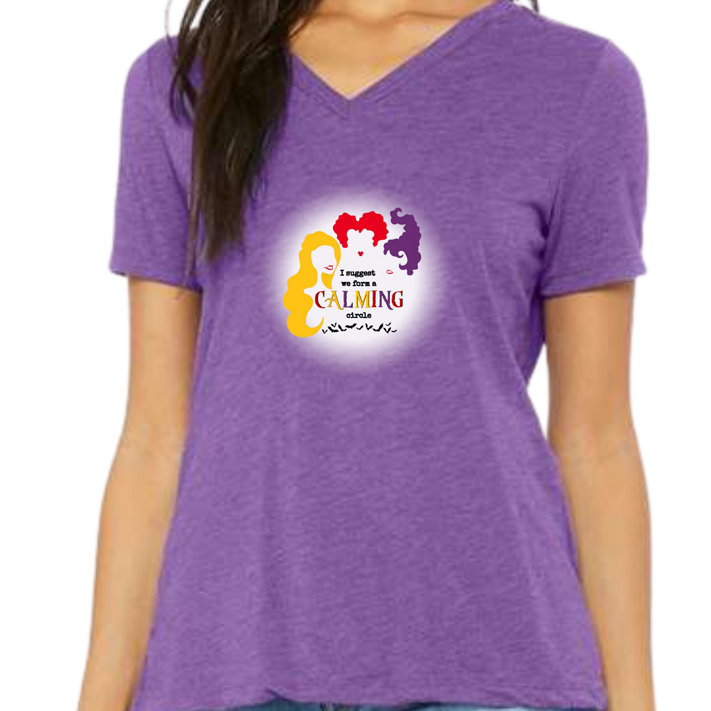 Calming Circle - Women's V-Neck - Assorted Colors