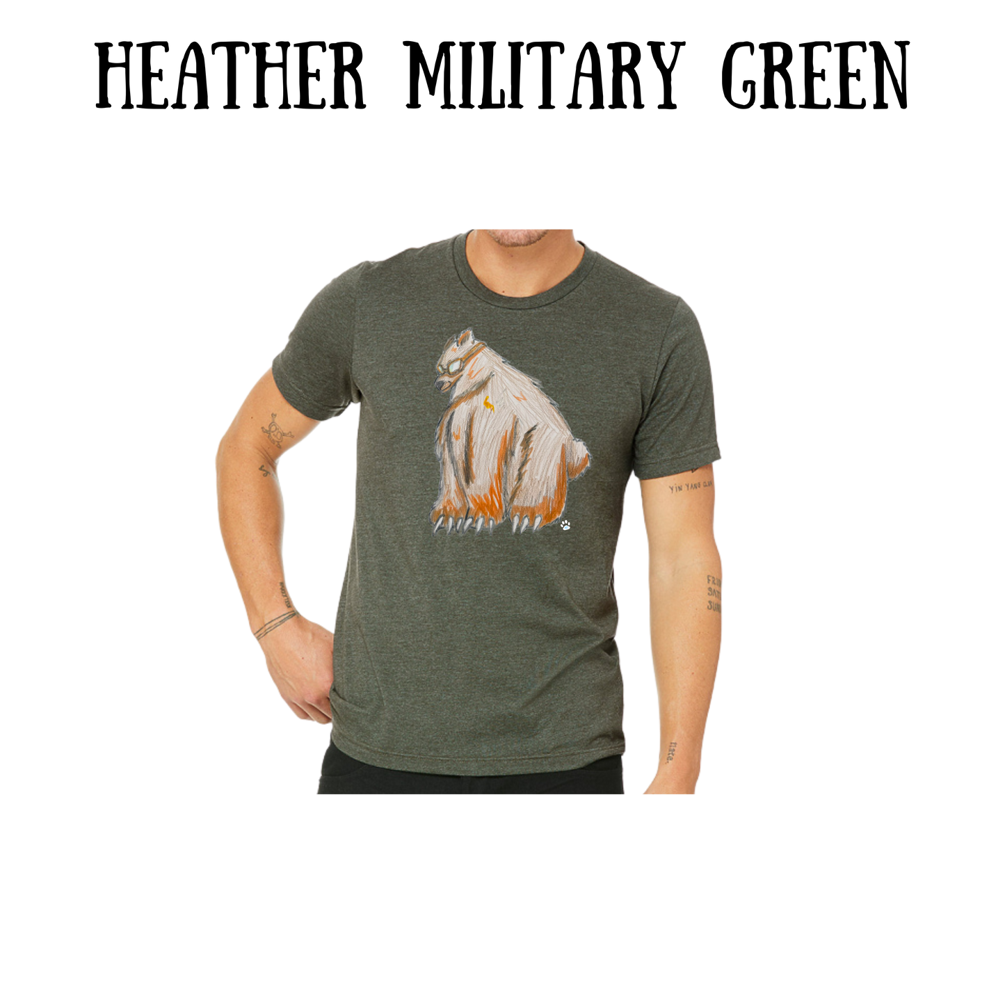 AC - Muscle Bear - Unisex Tee - Greens