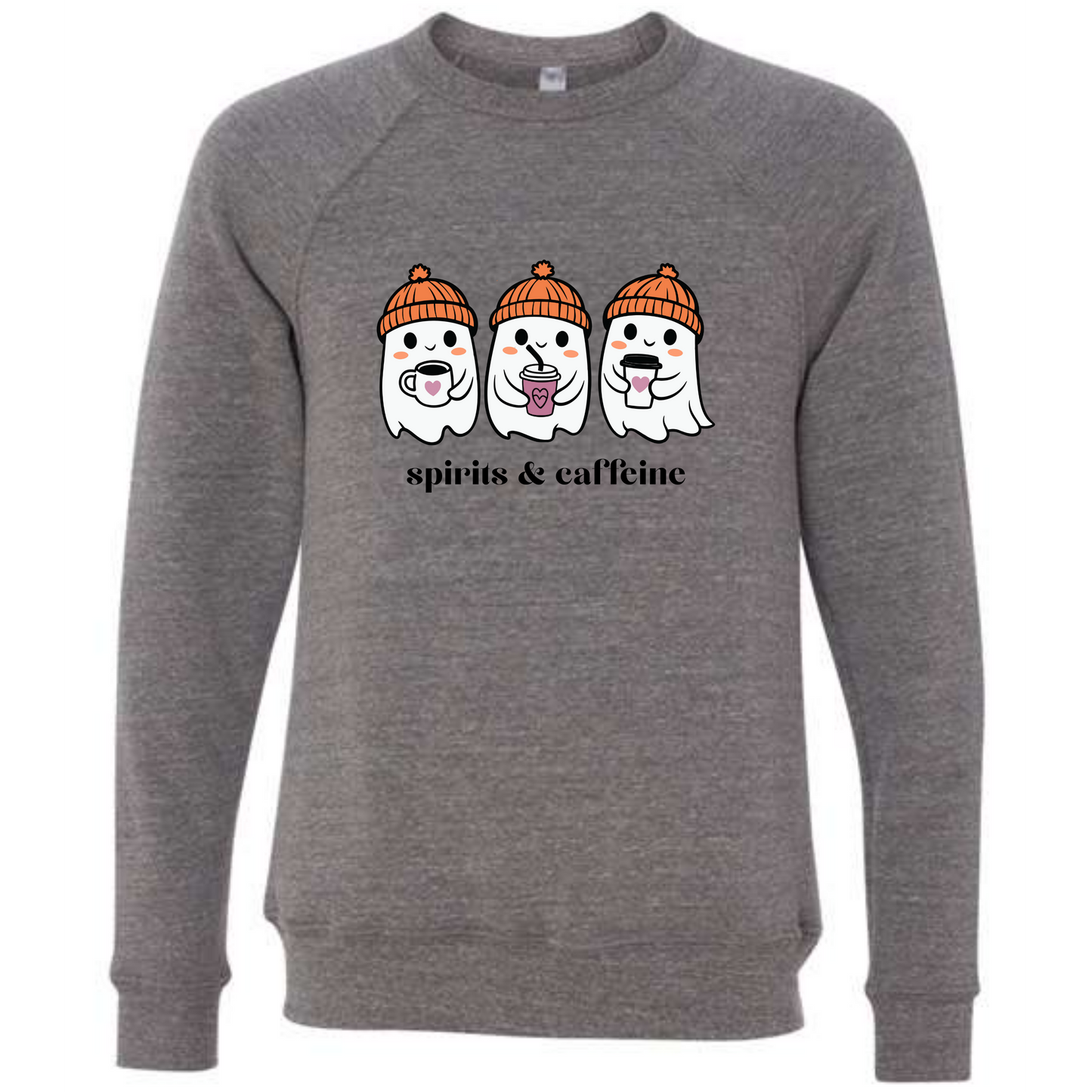 HP - Spirits & Caffeine - Sponge Fleece Raglan Sweatshirt - Greens, Neutrals