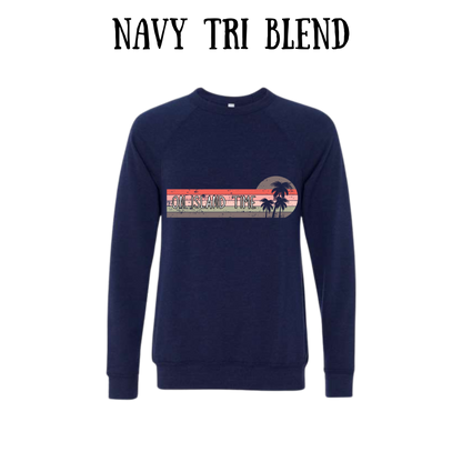 VP - On Island Time - Sponge Fleece Raglan Sweatshirt - Blues, Purples