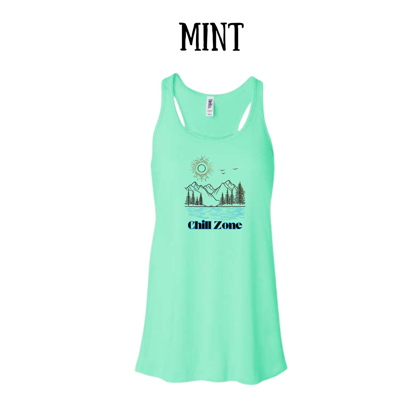 CP - Chill Zone - Women's Flowy Racerback Tank
