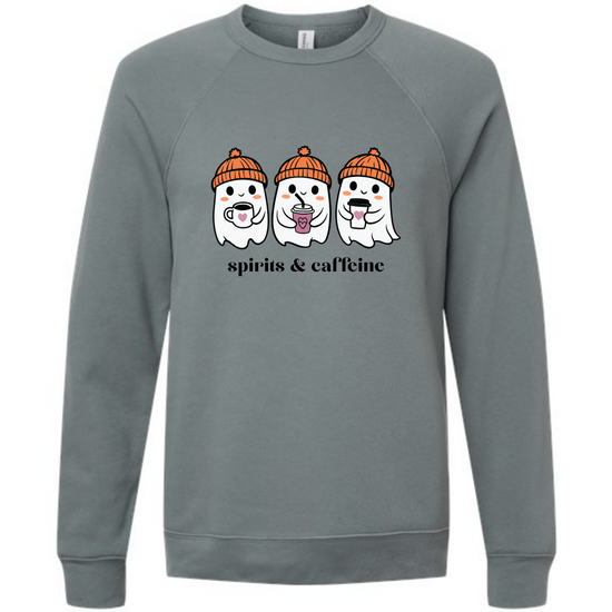 HP - Spirits & Caffeine - Sponge Fleece Raglan Sweatshirt - Blues, Purples