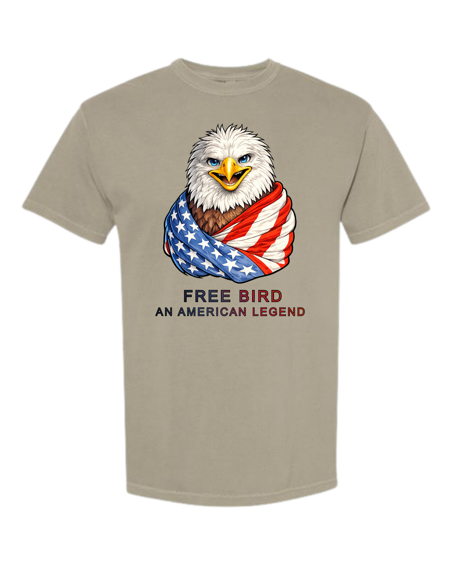 Free Bird An American Legend - Comfort Colors - Heavyweight Unisex Tee - Neutral Colors