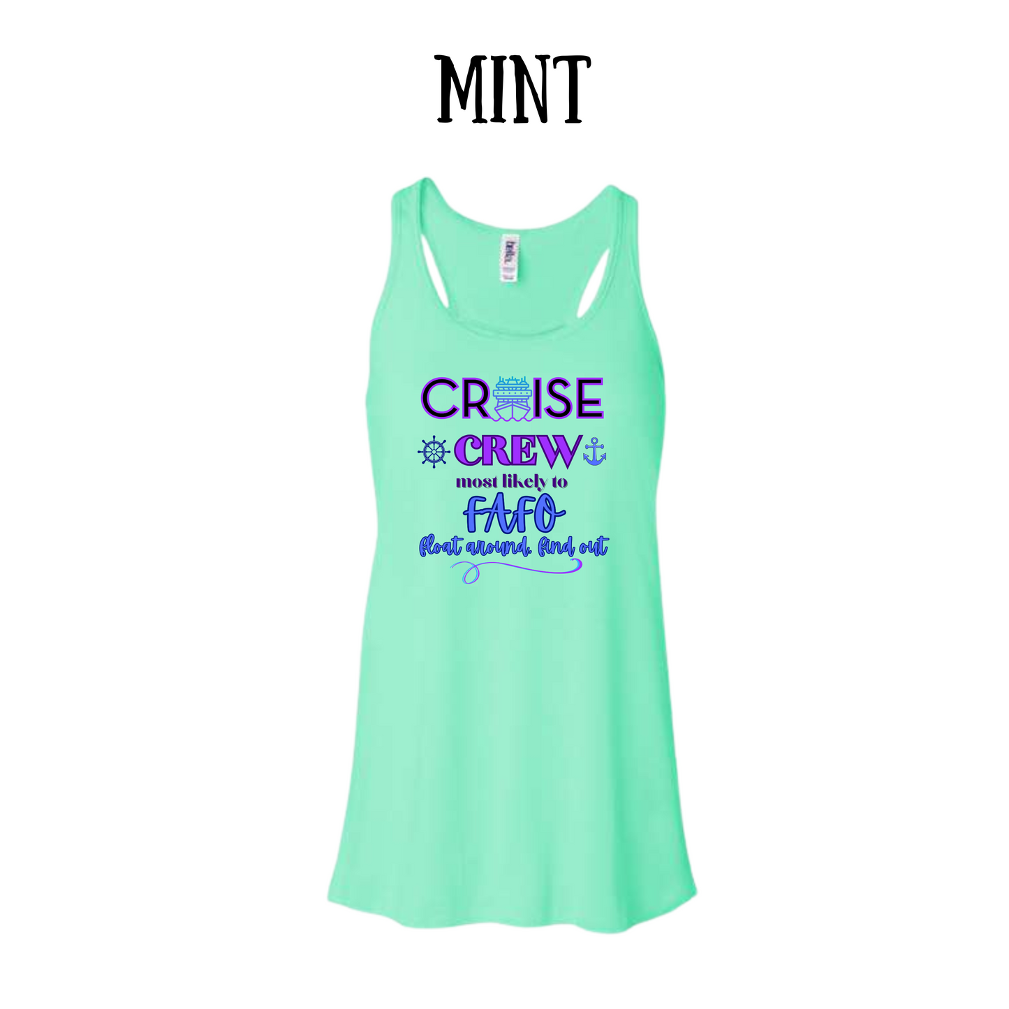 VP - Cruise Crew FAFO - Women's Flowy Racerback Tank